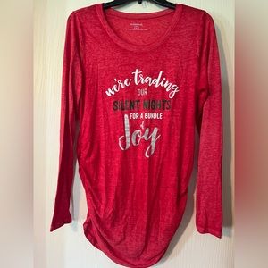 Christmas maternity long sleev